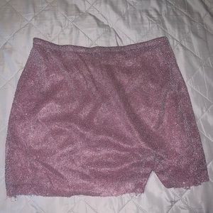 Sparkle micro skirt